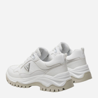 Sneakersy damskie na grubej podeszwie do kostki Guess gssfljzayfal12white 40 Białe (7626101714443) - obraz 4