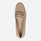 Loafersy damskie skórzane Guess gssfljisalea14natu 36 Beżowe (7626101682124) - obraz 5