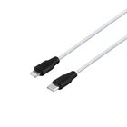 Кабель Hoco X21 Silicone PD 20W Type-C to Lightning Колір Чорно-Білий