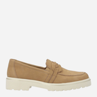 Loafersy damskie skórzane Remonte remd1h01-60 40 Ciemnobeżowe (4061811822393)