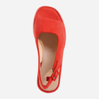 Sandały damskie na koturnie skórzane Hogl hog7102512-4400 36 Czerwone (9010849079694) - obraz 4
