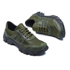 Тактичні кросівки літні PAV 307 олива хакі шкіряні сітка прошиті 42 - зображення 7