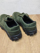 Тактичні кросівки літні PAV 307 олива хакі шкіряні сітка прошиті 41 - зображення 8