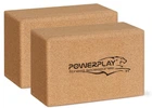 Блоки для йоги 2шт. PowerPlay PP_4006 з пробкового дерева Cork Yoga Block (пара) (A-012905)
