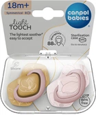 Пустушка силіконова симетрична Canpol babies Gold 18+ місяців 2 шт (22/666_pin)