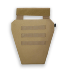 Універсальна сумка-захист паху (напашник-фартух) з балістичним пакетом 1 клас захисту Militex cordura Койот - зображення 2