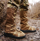 Тактические военные водоталкивающие бахилы для защиты от дождя гамаши на обувь Койот M (39-41 размер) - изображение 3