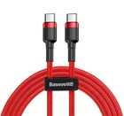 Кабель быстрой зарядки Baseus Cafule Type-C / Type-C / PD 2.0 / 2м / 60W red (CATKLF-H09)