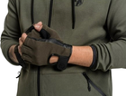 Rękawiczki do fitnessa Gorilla Sports S Khaki (4260438740213) - obraz 3