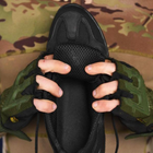 Тактические кроссовки летние Extreme Police ВТ1008 черные кожаные сетка прошитые 42 - изображение 9