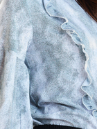 Bluzka damska z falbanką Awama A259 L Niebieska (5902360535589) - obraz 8
