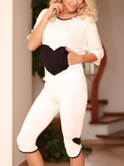Піжама (кофта + штани) жіноча з віскози Kalimo Vigo S Екрю (5902429210198) - зображення 1