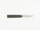 Нож балисонг бабочка складной карманный Ganzo G766-GR, зеленый - изображение 2