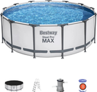 Каркасний басейн Bestway Steel Pro Max 5 в 1 з аксесуарами 396 x 122 см (6941607310298) - зображення 3