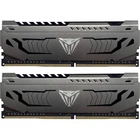 Пам'ять 8Gb x 2 (16Gb Kit) ddr4, 3600 MHz, Patriot Viper Steel, Gray, 17-19-19-39, 1.35v, з радіатором (pvs416g360c7k)