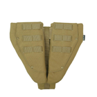 Универсальная сумка-защита паха (напашник) тройной с баллистическим пакетом 1 класс защиты Militex cordura Койот - изображение 8