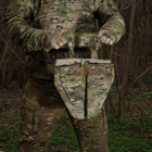 Універсальна сумка-захист паху (напашник) потрійний з балістичним пакетом 1 клас захисту Militex cordura USA Мультикам - зображення 15
