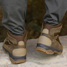 Берцы летние тактические ботинки Stimul Титан койот кожаные сетка 40 - изображение 10