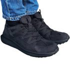 Тактичні кросівки літні Stimul Райдер чорні шкіряні сітка 44 - зображення 4