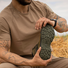 Берцы летние тактические ботинки Stimul Титан хаки олива кожаные сетка 40 - изображение 9