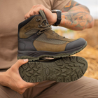 Берцы летние тактические ботинки Stimul Титан хаки олива кожаные сетка 40 - изображение 10
