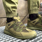 Тактичні кросівки літні Stimul Райдер олива хакі шкіряні сітка 45 - зображення 6