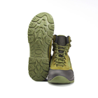 Берці літні тактичні черевики Stimul Титан олива хакі шкіряні сітка 44 - зображення 5