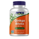 Натуральная добавка Now Foods Ginkgo Biloba 60 мг 60 Капсулы