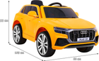 Електромобіль Ramiz Audi Q8 Lift Жовтий (5903864906240) - зображення 2