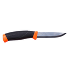 Туристический нож Morakniv Companion F Orange нержавейка (клинок 104мм, нож 220мм, 116г, ножны, оранжевый) - изображение 2