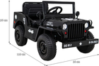 Samochód elektryczny Ramiz Military Retro DDW-3 4 x 4 Czarny (5903864951516) - obraz 2