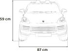 Samochód elektryczny Ramiz Porsche Cayenne S Biały (5903864941012) - obraz 2