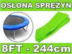 Pokrowiec na trampolinę SkyRamiz 244 cm Zielony (5903864910254) - obraz 2