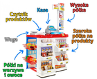 Zestaw do zabawy Ramiz Supermarket + Wózek + Towary + Interaktywny skaner Czerwony 24 elementy (5903864903812) - obraz 2