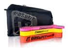 Набір резинок для підтягування та спорту EasyFit Premium (3 шт), Двошарові, Опір 7-45 кг, Довжина 200 см, Ширина: 13 мм, 22 мм, 32 мм, Товщина 4,5 мм, Латекс, Сумка для зберігання