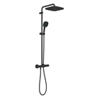 Душова система із термостатом GROHE Vitalio Comfort із верхнім душем латунь чорна 266962431