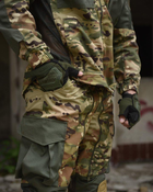 Тактический облегченный костюм Горка наколенниками штаны+куртка XL мультикам+олива (16550) - изображение 6