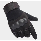 Перчатки с пальцами черные ХL - изображение 1