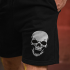 Трикотажные шорты с принтом Skull черные размер 2XL - изображение 3