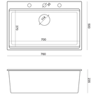 Кухонна мийка Quadron Marc Чорна з сифоном Push-2-Open + дозатор (HQM7650U8_PVDG1) - зображення 3