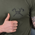 Чоловіча футболка з принтом Odin Army Two Coolmax олива розмір L - зображення 5