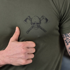 Чоловіча футболка з принтом Odin Army Two Coolmax олива розмір M - зображення 5