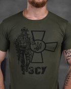Армейский мужской летний костюм ЗСУ шорты+футболка 3XL олива (87564) - изображение 2