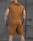 Чоловічий літній комплект Army Ukraine шорти+футболка XL койот (87563) - зображення 7
