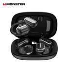 Бездротові накладні спортивні Bluetooth навушники MONSTER Open Free AC100 із зарядним кейсом, Black