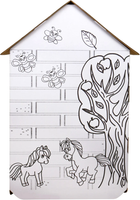 Розмальовка-будиночок Monumi 3D з кіньми XXL (5904921747523) - зображення 4