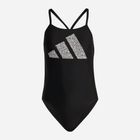 Strój kąpielowy jednoczęściowy damski Adidas 3 Bars Pr Suit HR4368 38 Czarny (4066752700175) - obraz 6