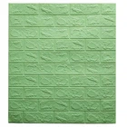 Самоклеющаяся 3D панель Sticker Wall Кирпич Мята 700x770x3мм
