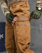Тактические мужские штаны летние на хлястиках L койот (87571) - изображение 6