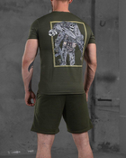 Чоловічий літній комплект Парамедик шорти+футболка M олива (87554) - зображення 2